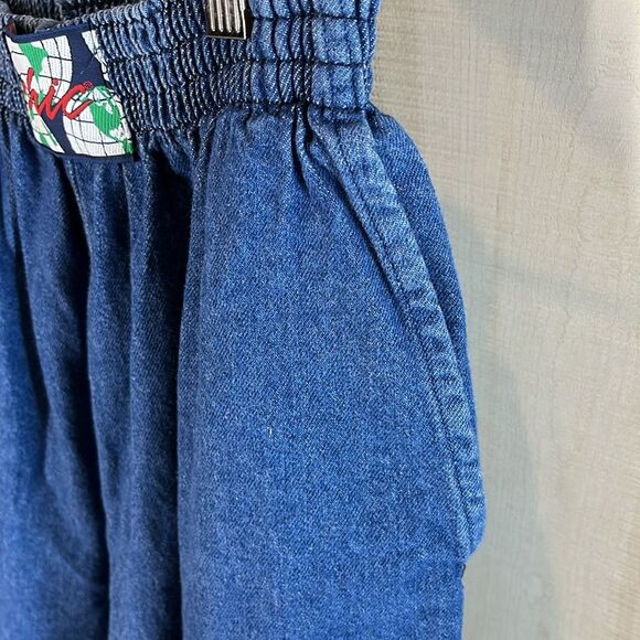 Chic vintage high rise 80s Jeans denim Elastic Waist - Picture 11 of 11